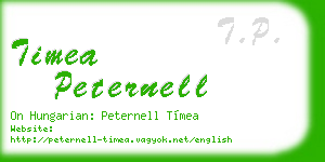 timea peternell business card